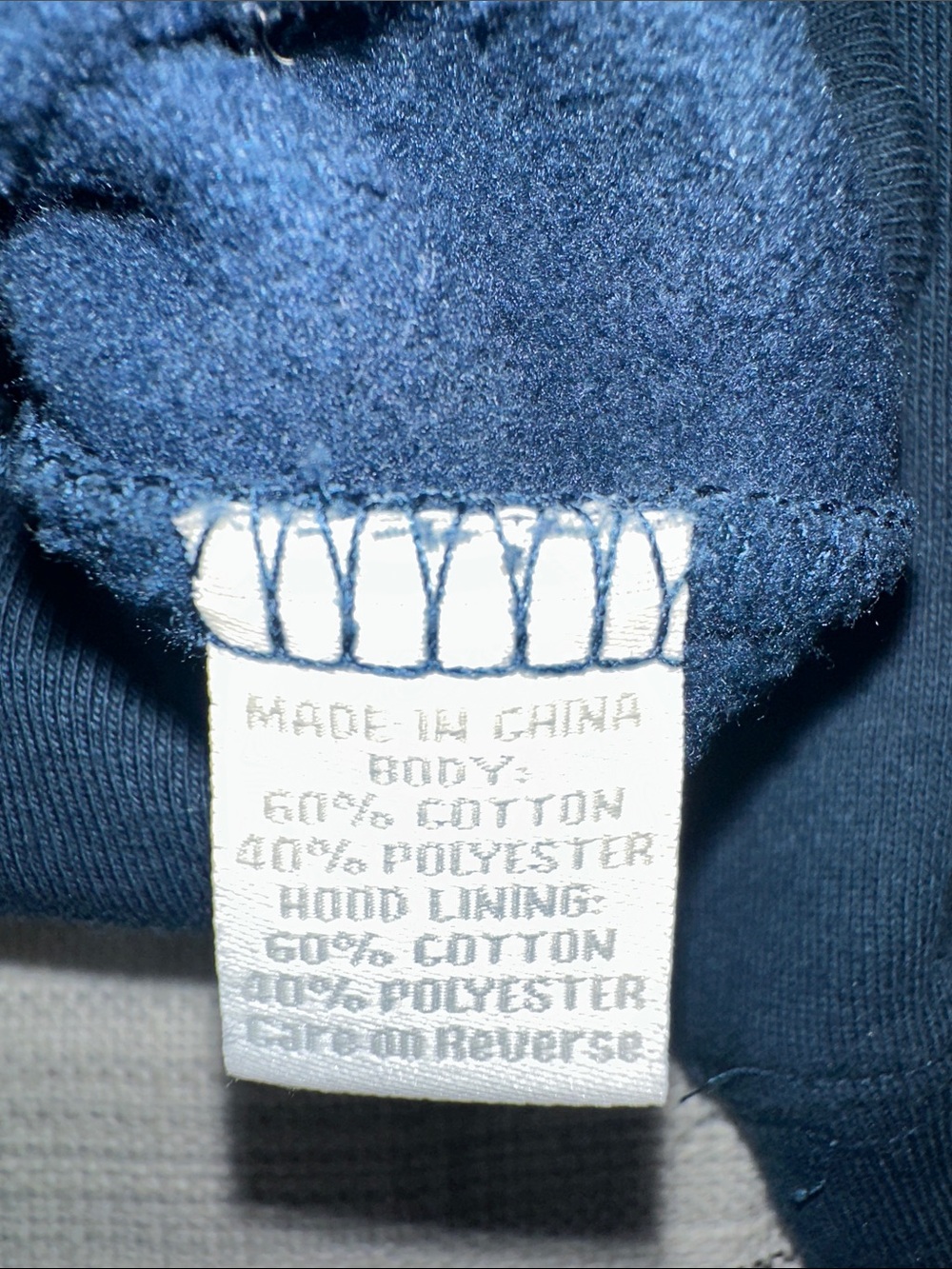 West Virginia Navy Blue Hoodie with Gold Logo - Picture 7 of 8